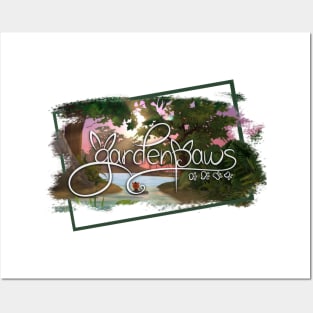 Garden Paws Splatter Border Posters and Art